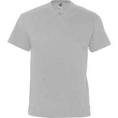 Sol's Mens Victory V Neck Short Sleeve T-shirt - Grey Marl