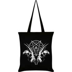 Grindstore Goat Skull Pentagram Tote Bag - Black