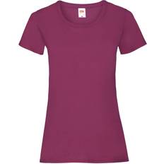 Fruit of the Loom Womens Valueweight Short Sleeve T-shirt 5-pack - Burgundy