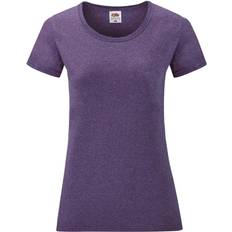 Fruit of the Loom Womens Valueweight Short Sleeve T-shirt 5-pack - Heather Purple