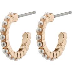 Pilgrim Ekta Hoop Earrings - Rose Gold/Pearl