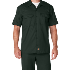 Men - XXXS Shirts Dickies Short Sleeve Work Shirt - Hunter Green