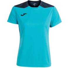 Joma Short Sleeve Women Championship Vi T-shirt - Turquoise/Navy Blue