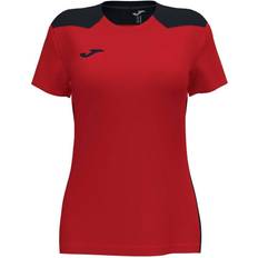 Mujer - Rojo Camisetas Joma Short Sleeve Women Championship Vi T-shirt - Red/Black