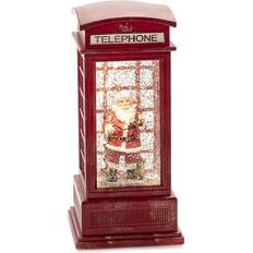 Battery Powered Christmas Lamps Konstsmide Phone Booth with Santa Christmas Lamp 20cm