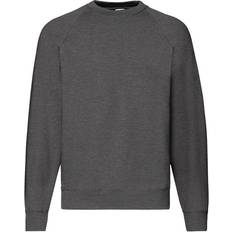 Fruit of the Loom Classic Raglan Sweatshirt - Dark Heather Grey