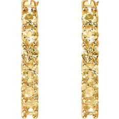 Swarovski Gold Earrings Swarovski Vittore Hoop Earrings - Gold/Transparent