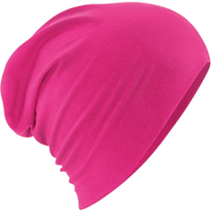 Men - Pink Beanies Beechfield Hemsedal Slouch Beanie Unisex - Fuchsia