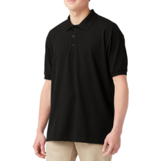 Dickies Adult Size Piqué Short Sleeve Polo - Black