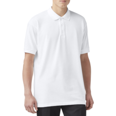 Dickies Adult Size Piqué Short Sleeve Polo - White