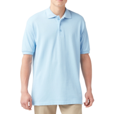 Dickies Men Polo Shirts Dickies Adult Size Piqué Short Sleeve Polo - Light Blue