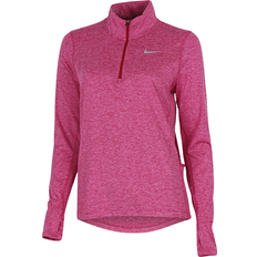 Nike element half zip dame Nike Running Element Dri-Fit Half Zip Top - Dark Pink