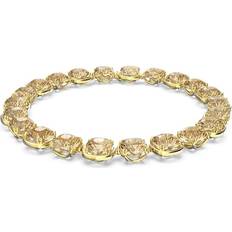 Gul Halsband Swarovski Harmonia Cushion Cut Choker - Gold/Yellow