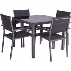 Alluminio Set da pranzo per patio Royalcraft Sorrento Set da pranzo per patio, 1 Tavolo incluso 4 Sedie