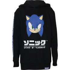 Kid's The Hedgehog Hoodie - Black/Blue