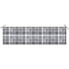 Tessili vidaXL 180x50x4cm Cuscino per sedia Grigio (180x50cm)