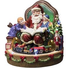 Harpiks Julelamper Konstsmide Santa With Train Julelampe 28cm