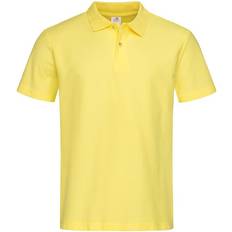 Stedman Mens Cotton Polo Shirt - Yellow
