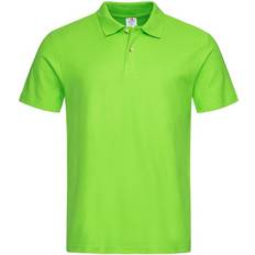 Stedman Mens Cotton Polo Shirt - Kiwi Green