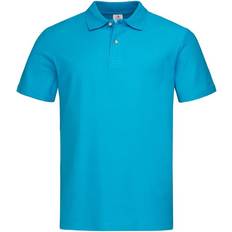 Stedman Mens Cotton Polo Shirt - Ocean Blue