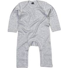 Babybugz Long Sleeved Rompersuit - Heather Grey Melange