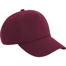 Red Caps Beechfield Authentic 5 Panel Cap - Burgundy