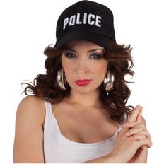 Black Police Cap