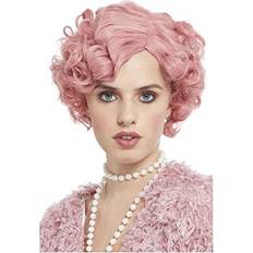 Smiffys 20s Flirty Flapper Wig Pastel Pink