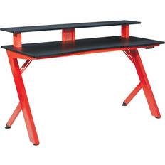 Gaming Desks OSP Home Furnishing Area51 Battlestation Gaming Desk - Black/Red