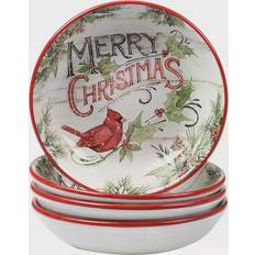 Christmas Soup Bowls Certified International Evergreen Christmas Soup Bowl 22.86cm 4pcs 1.06L