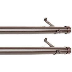 Gardiner & Tillbehör Rod Desyne Cap Side Mount Curtain Rods in Cocoa 50.8cm