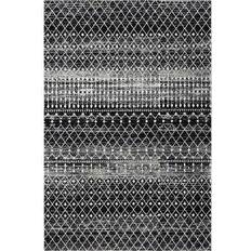 Black Carpets & Rugs Nuloom Moroccan Blythe Black, White 60x89"