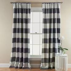 Gardiner & Tillbehör Lush Decor Stripe Room Darkening Rod Pocket Window Curtain Panels 132.08x213.36cm