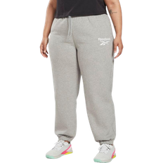 Reebok Women Identity Logo Fleece Joggers Plus Size - Medium Grey Heather