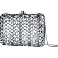 Transparent Handbags Swarovski Creators Lab Judith Leiber Slim Slide Bag - White