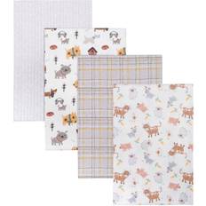 Trend Lab Farm Friends Flannel Blankets 4-pack