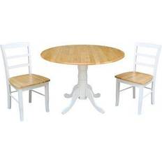 Round Dining Sets International Concepts Madrid Dining Set 3