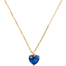 Kate Spade My Love September Heart Pendant Necklace - Gold/Blue