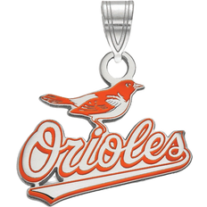 Orange Charms & Pendants LogoArt Baltimore Orioles Pendant - Silver/Orange/White