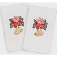 Guest Towels Linum Home Textiles Christmas Bells Guest Towel White (76.2x40.64cm)
