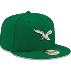 Headgear New Era Philadelphia Eagles Omaha Throwback 59Fifty Fitted Hat - Kelly Green