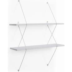 Metal shelf brackets Danya B Two-Level Shelving System 8.8x38.5"