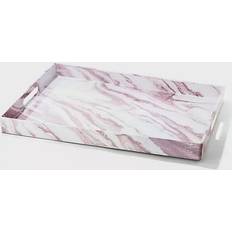 Plastic Serving Trays American Atelier Marble Finish Serving Tray