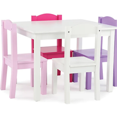 Kids table and chairs Humble Crew Friends White Kids Table & Chairs