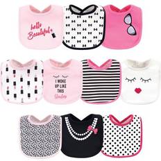 Machine Washable Food Bibs Little Treasures Cotton Bibs Lipstick 10-pack