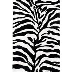 Zebra Carpets Safavieh Florida Shag Collection Black, Beige 99.06x160.02cm