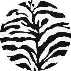 Zebra Carpets & Rugs Safavieh Florida Shag Collection Black, Beige 60"