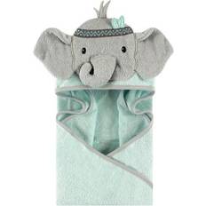 Green Baby Towels Little Treasures Animal Face Hooded Towel Tribal Elephant