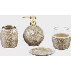 Gold Bathroom Interior & Storage Madison Park Mosaic 4-Piece Set (MP71-4894)