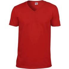 Gildan Soft Style V-Neck Short Sleeve T-shirt M - Red